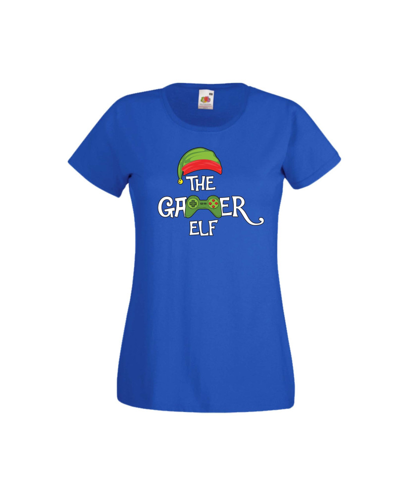 Дамска тениска Коледа The Gamer Elf Дамска тениска Коледа The Gamer Elf