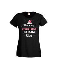 Дамска тениска Коледа Това е моята коледна пижама This Is My Christmas Pajama Shirt 1