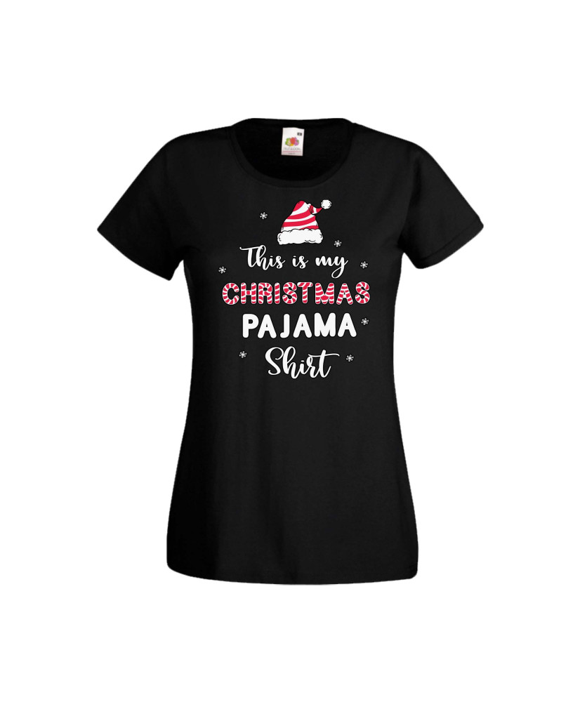 Дамска тениска Коледа Това е моята коледна пижама This Is My Christmas Pajama Shirt 1