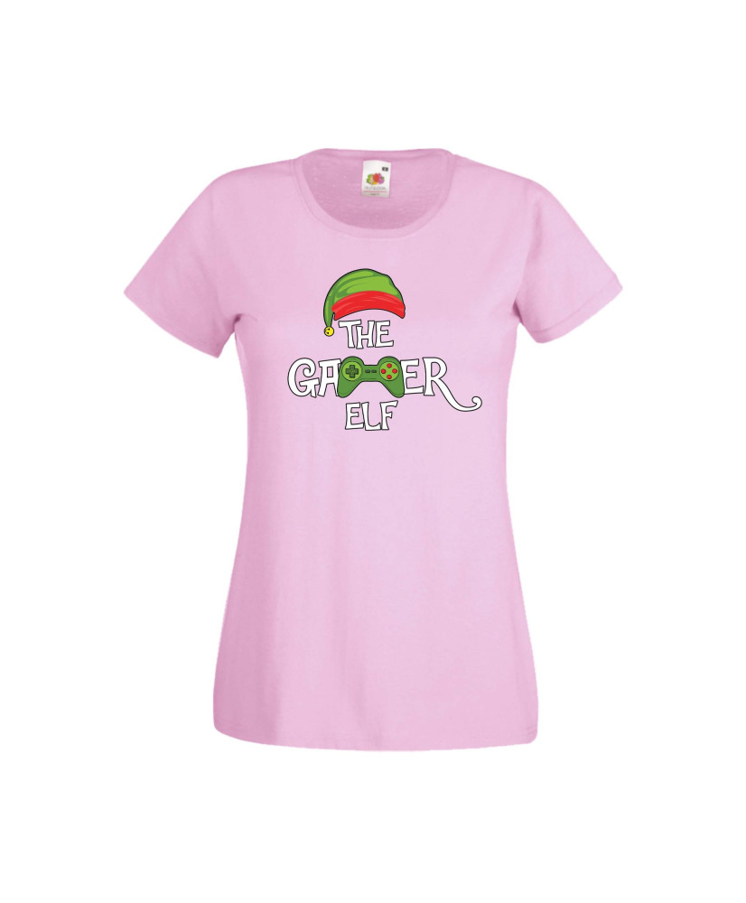 Дамска тениска Коледа The Gamer Elf Дамска тениска Коледа The Gamer Elf