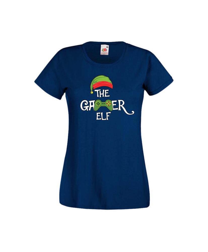 Дамска тениска Коледа The Gamer Elf Дамска тениска Коледа The Gamer Elf