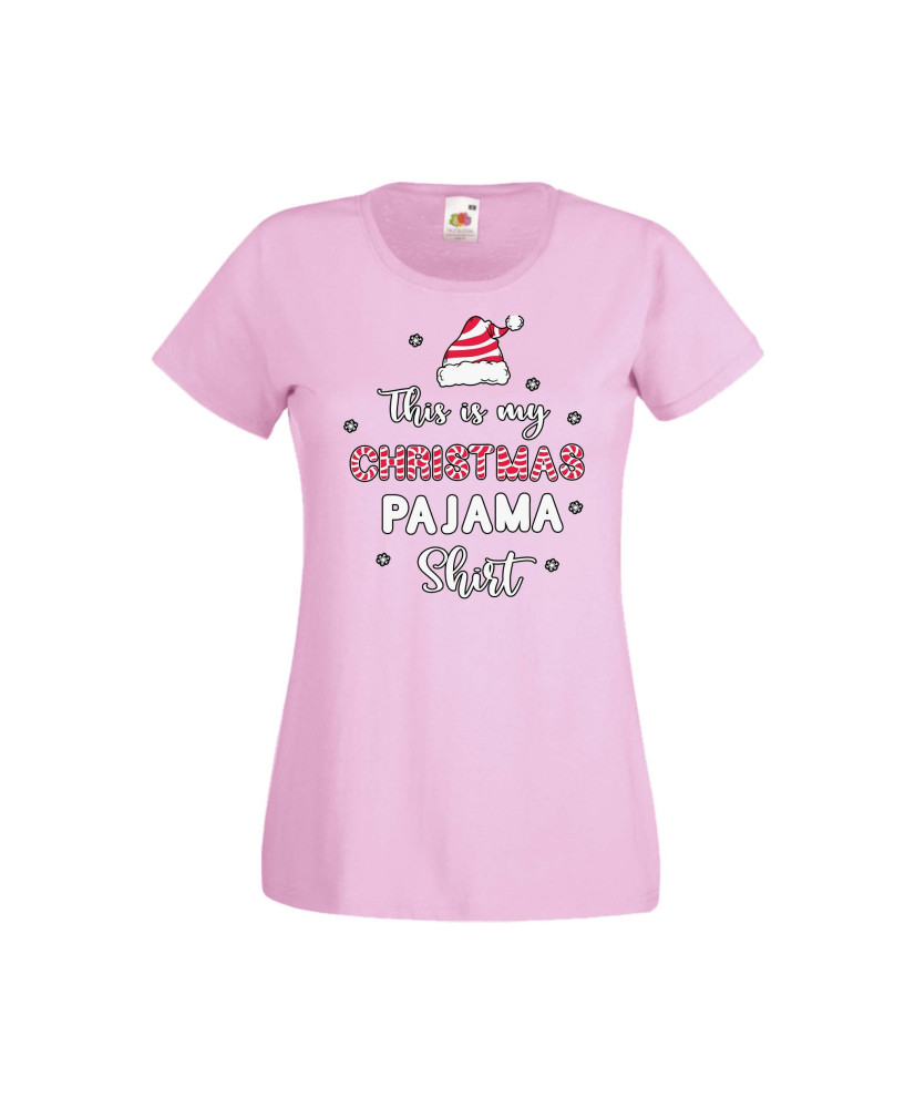 Дамска тениска Коледа Това е моята коледна пижама This Is My Christmas Pajama Shirt 1
