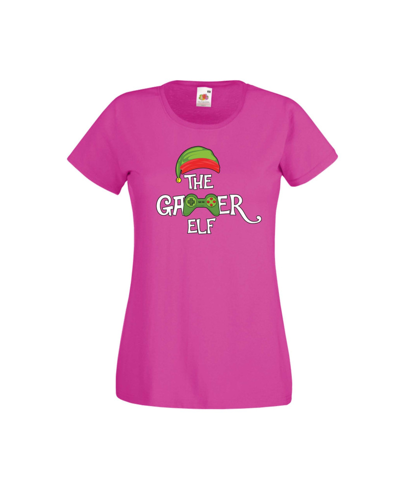 Дамска тениска Коледа The Gamer Elf