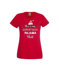 Дамска тениска Коледа Това е моята коледна пижама This Is My Christmas Pajama Shirt 1
