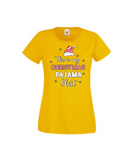 Дамска тениска Коледа Това е моята коледна пижама This Is My Christmas Pajama Shirt 1