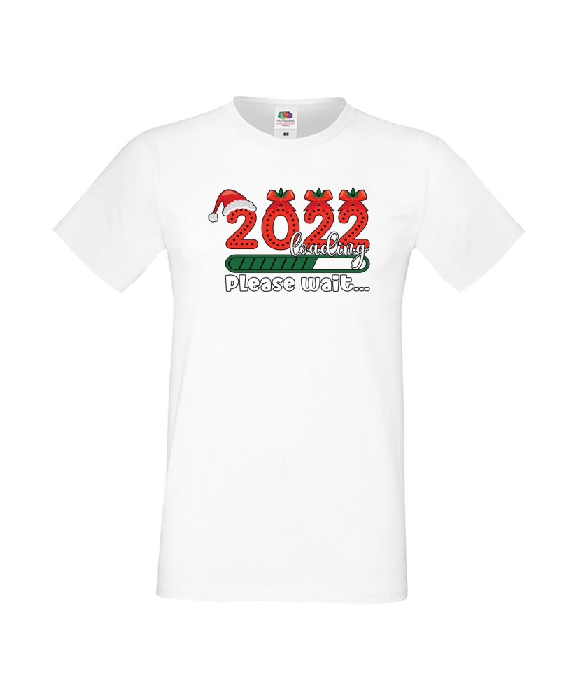 Мъжка тениска Коледа 2022 г зарежда моля изчакайте 2022 Loading Please Wait 2