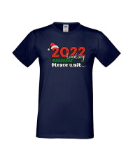 Мъжка тениска Коледа 2022 г зарежда моля изчакайте 2022 Loading Please Wait 1