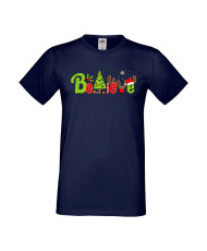 Мъжка тениска Коледа Повярвай Believe