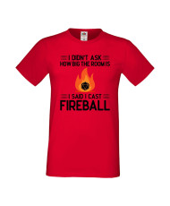 Мъжка тениска Dungeons & Dragons I Didn’t Ask How Big The Room Is I Said I Cast Fireball 2