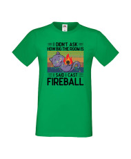Мъжка тениска Dungeons & Dragons I Didn’t Ask How Big The Room Is I Said I Cast Fireball 3
