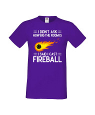 Мъжка тениска Dungeons & Dragons I Didn’t Ask How Big The Room Is I Said I Cast Fireball 1