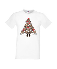 Мъжка тениска Коледа  Елха от котки Cats Xmas Tree 2