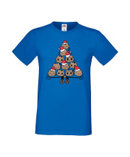 Мъжка тениска Коледа  Елха от котки Cats Xmas Tree 2