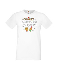 Мъжка тениска Коледа  Cookies Baking Team Tester