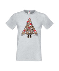 Мъжка тениска Коледа  Елха от котки Cats Xmas Tree 2
