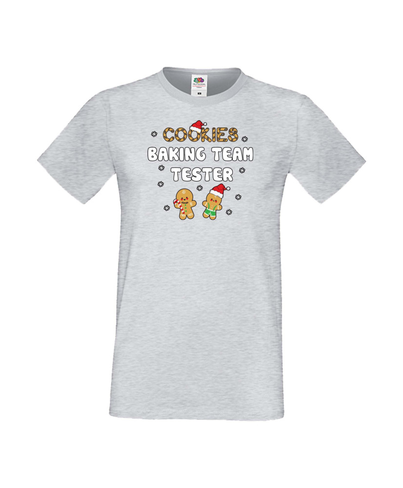 Мъжка тениска Коледа  Cookies Baking Team Tester