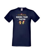 Мъжка тениска Коледа  Cookies Baking Team Tester