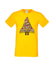 Мъжка тениска Коледа  Елха от котки Cats Xmas Tree 2