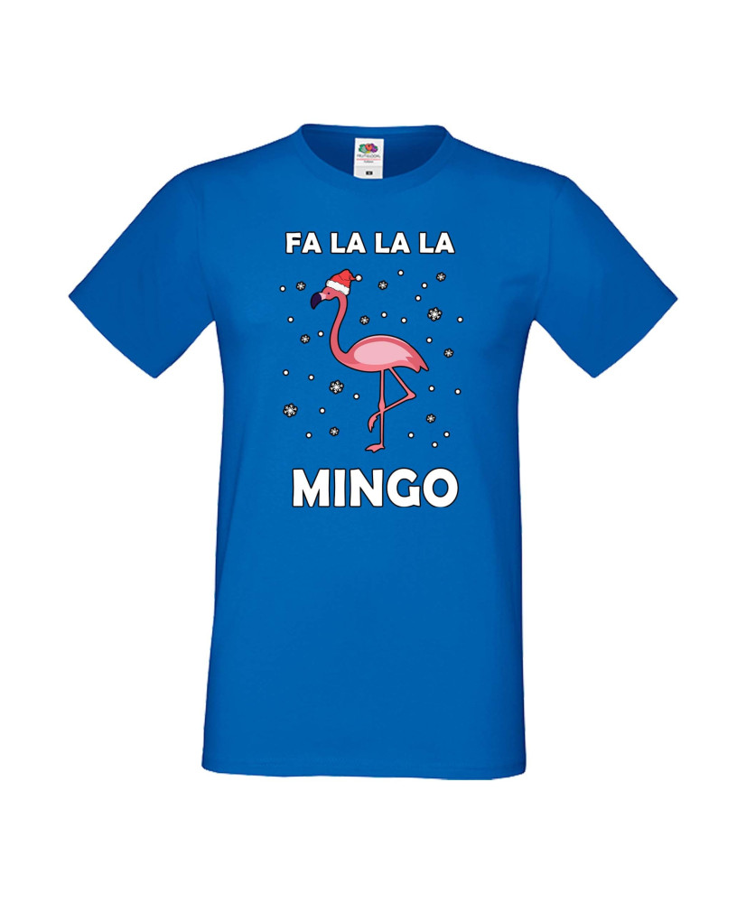 Мъжка тениска Коледа Fa La La La Mingo