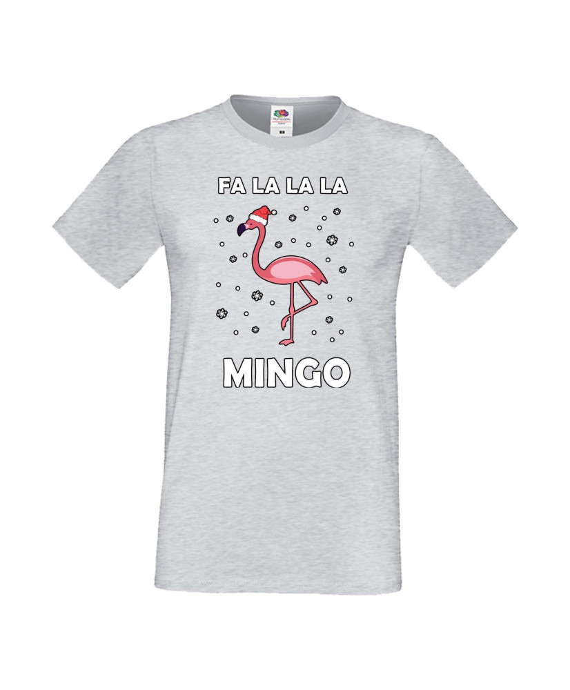 Мъжка тениска Коледа Fa La La La Mingo