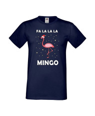 Мъжка тениска Коледа Fa La La La Mingo