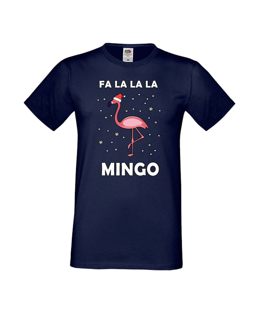 Мъжка тениска Коледа Fa La La La Mingo