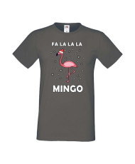 Мъжка тениска Коледа Fa La La La Mingo