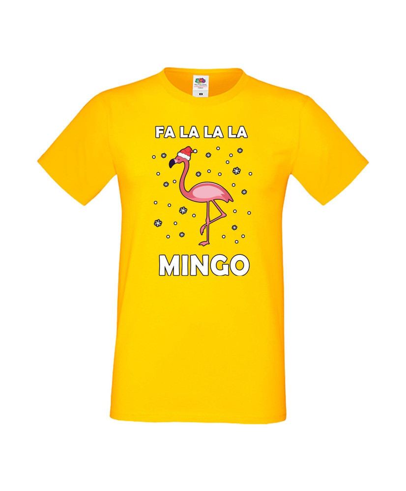Мъжка тениска Коледа Fa La La La Mingo