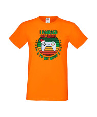 Мъжка тениска Коледа I Paused My Game To Be Here Santa's Hat Gamepad