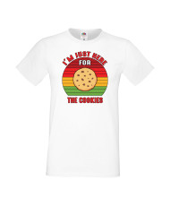 Мъжка тениска Коледа Тук съм за коледните бисквитки I'm Just Here For The Cookies