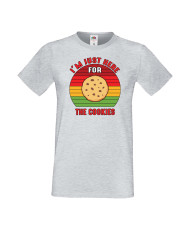 Мъжка тениска Коледа Тук съм за коледните бисквитки I'm Just Here For The Cookies