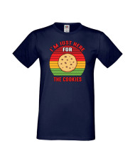 Мъжка тениска Коледа Тук съм за коледните бисквитки I'm Just Here For The Cookies