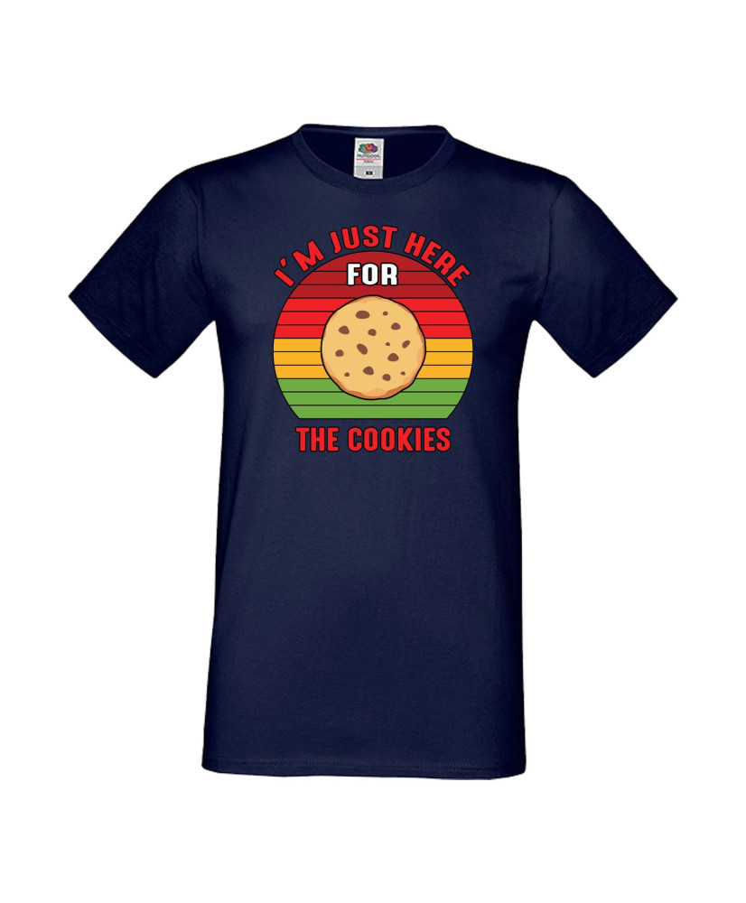 Мъжка тениска Коледа Тук съм за коледните бисквитки I'm Just Here For The Cookies
