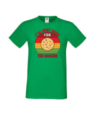 Мъжка тениска Коледа Тук съм за коледните бисквитки I'm Just Here For The Cookies