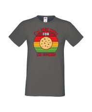 Мъжка тениска Коледа Тук съм за коледните бисквитки I'm Just Here For The Cookies