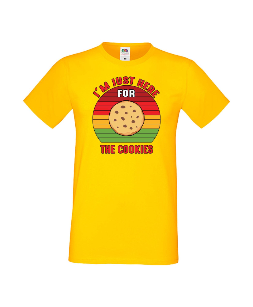 Мъжка тениска Коледа Тук съм за коледните бисквитки I'm Just Here For The Cookies
