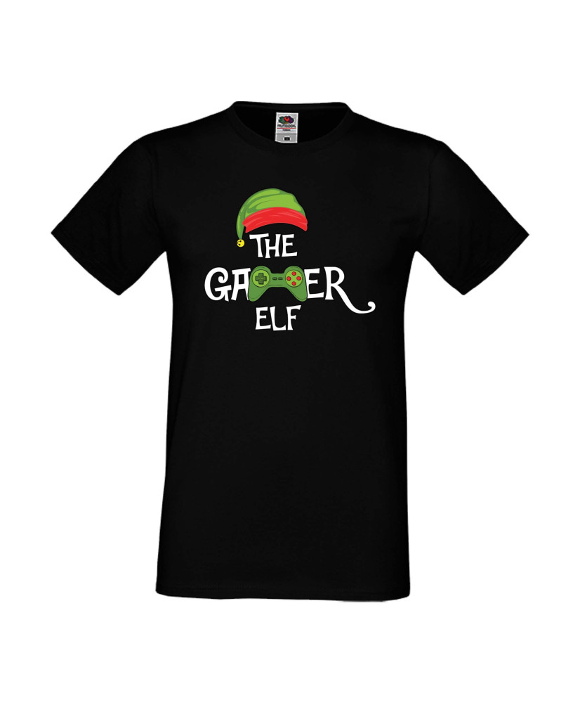 Мъжка тениска Коледа The Gamer Elf