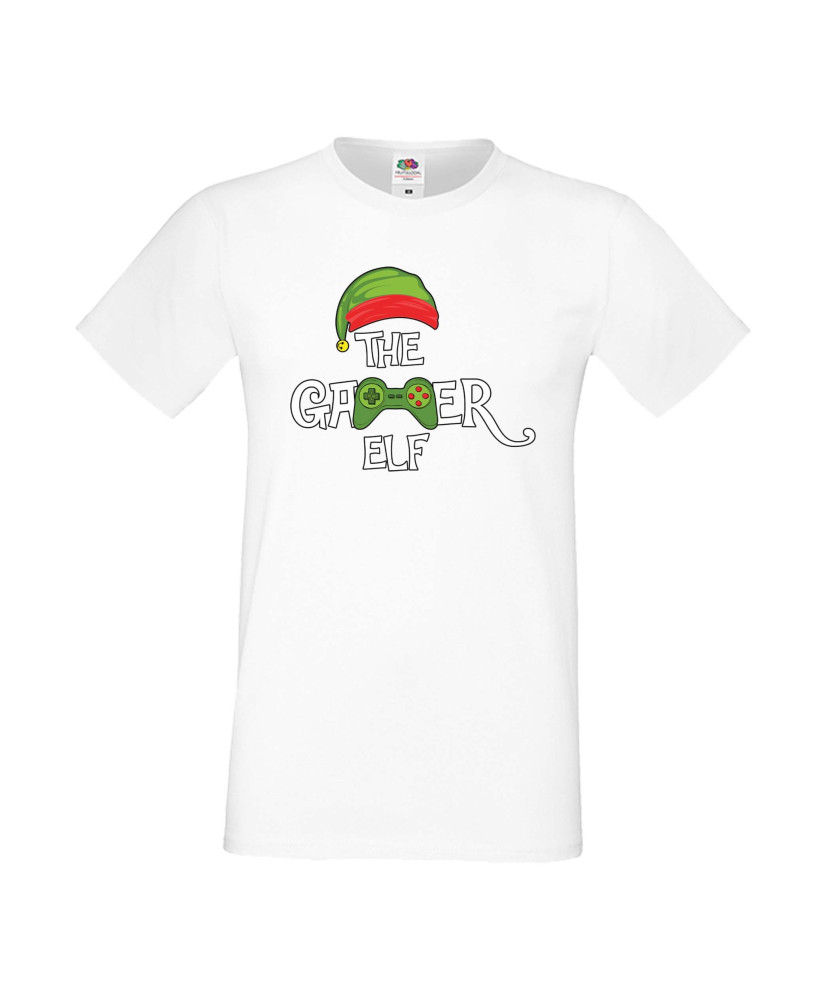 Мъжка тениска Коледа The Gamer Elf