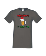 Мъжка тениска Коледа Merry Drunk I'm Christmas