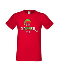 Мъжка тениска Коледа The Gamer Elf