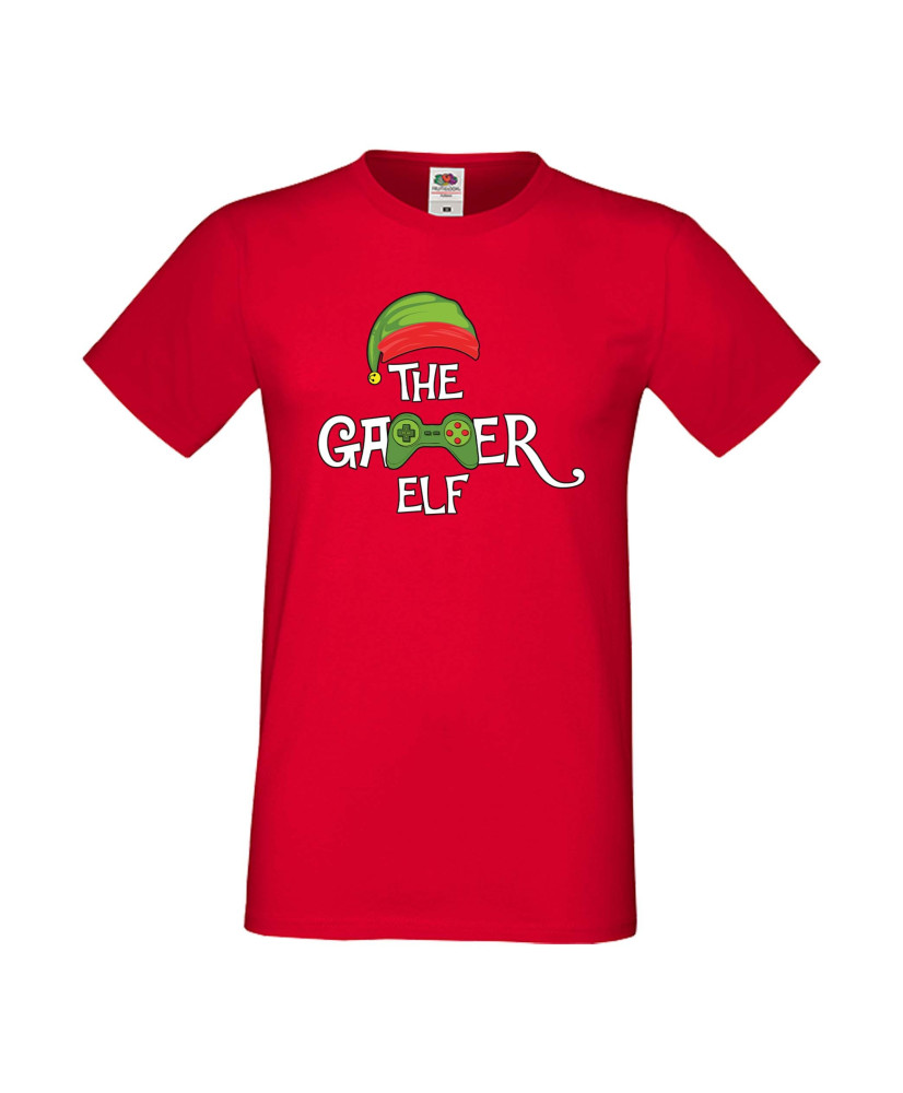 Мъжка тениска Коледа The Gamer Elf