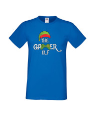 Мъжка тениска Коледа The Gamer Elf