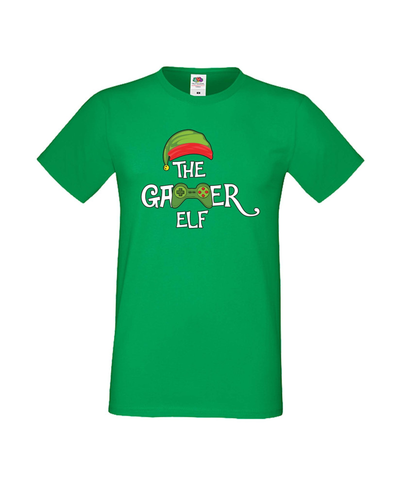 Мъжка тениска Коледа The Gamer Elf