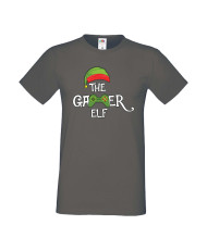 Мъжка тениска Коледа The Gamer Elf