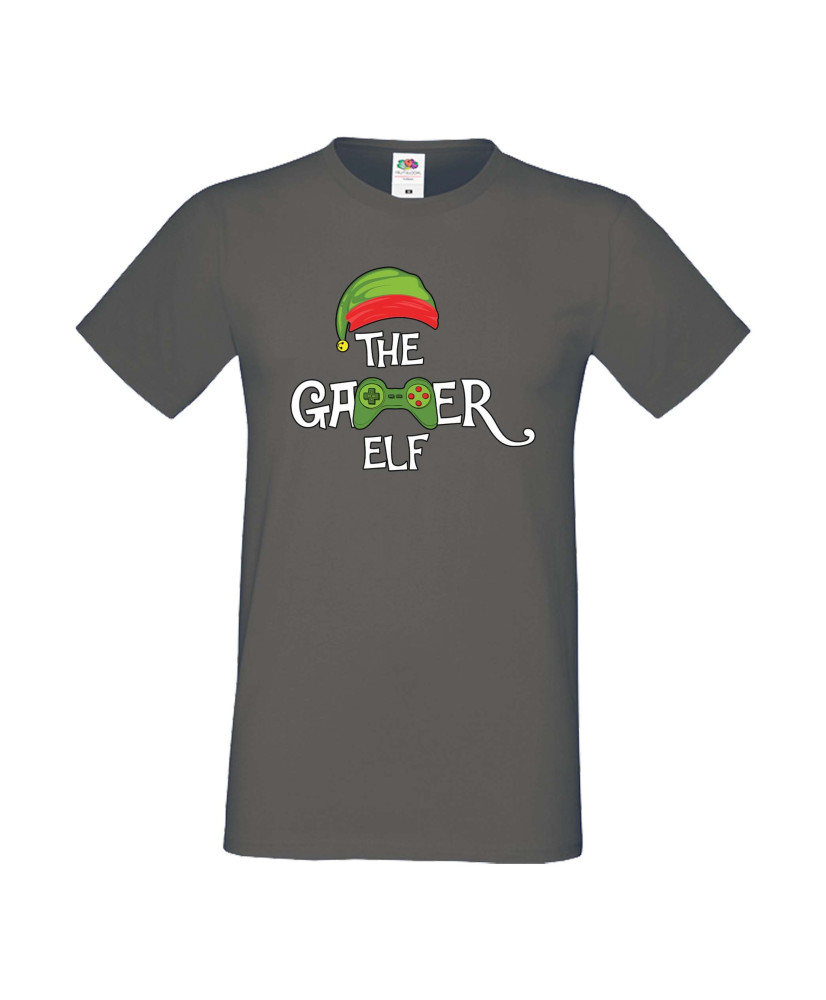 Мъжка тениска Коледа The Gamer Elf