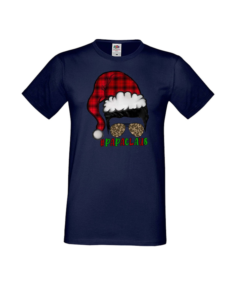 Мъжка тениска Коледа Papaclaus Тати Дядо Коледа