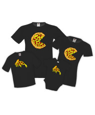Семеен комплект тениски Пица Pizza melting Slices Family