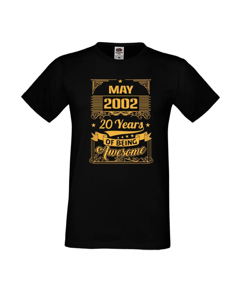 Мъжка тениска May 2002 20 YEARS OF BEING AWESOME 2