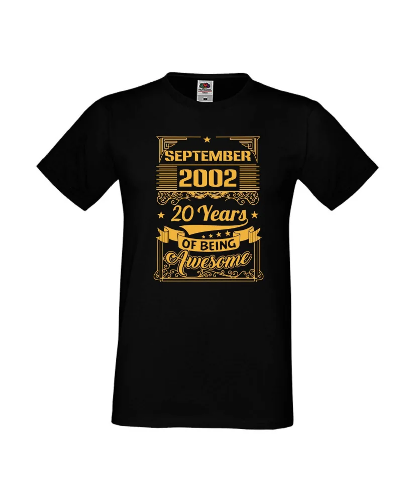 Мъжка тениска Semptember 2002 20 YEARS OF BEING AWESOME 2