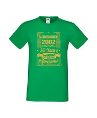 Мъжка тениска November 2002 20 YEARS OF BEING AWESOME 2